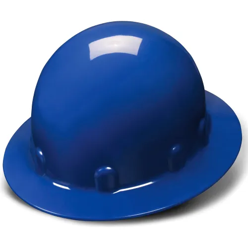 Blue Full Brim 4 Point Ratchet Sleek Shell Hard Hat - Pkg Qty 12