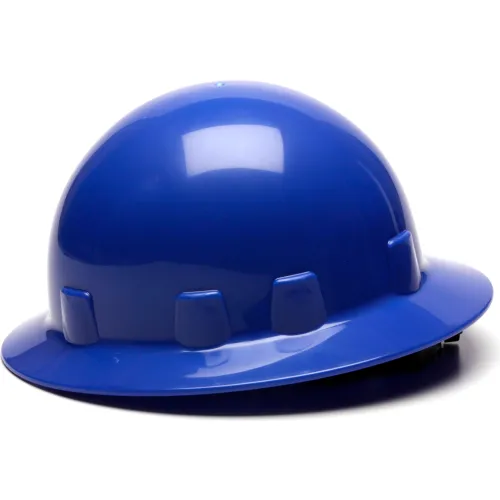 Blue Full Brim 4 Point Ratchet Sleek Shell Hard Hat - Pkg Qty 12 - Image 4
