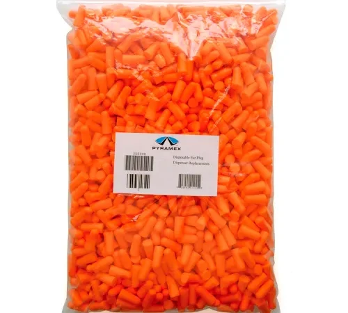 Pyramex® Replacement Earplugs for PD500 Dispenser, Uncorded, PD500R, 500 Pairs