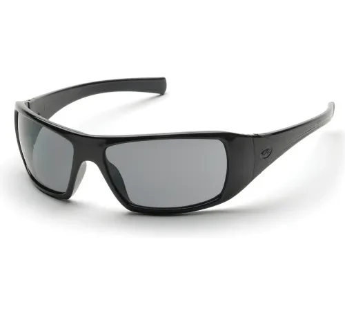Goliath" Safety Glasses Gray Lens , Black Frame - Pkg Qty 12