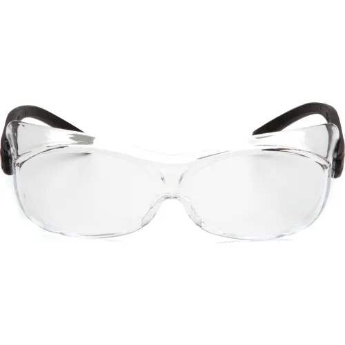 Ots® Safety Glasses Clear Lens , Black Temples - Pkg Qty 12 - Image 2