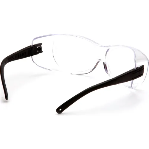 Ots® Safety Glasses Clear Lens , Black Temples - Pkg Qty 12 - Image 3