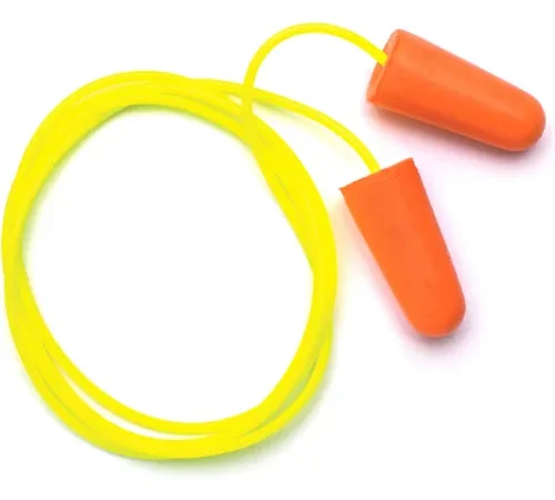 Pyramex® Taper Fit Disposable Earplugs, Corded, NRR 31dB, DP1001, 100 Pairs/Box
