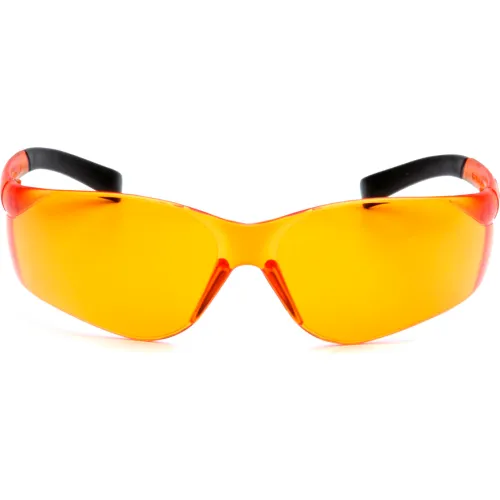 Ztek® Safety Glasses Orange Lens , Orange Frame - Pkg Qty 12 - Image 2