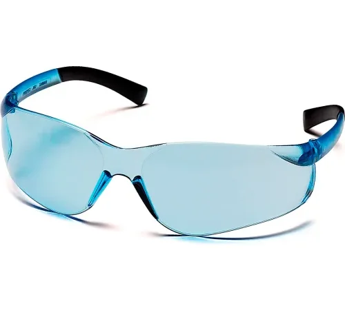 Ztek® Safety Glasses Infinity Blue Lens , Infinity Blue Frame - Pkg Qty 12