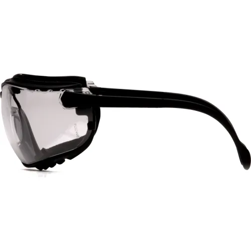 V2g® Safety Glasses Clear Anti-Fog Lens , Black Strap/Temples - Pkg Qty 12 - Image 4