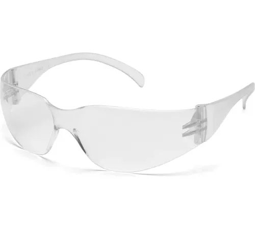 Intruder" Safety Glasses Clear Lens , Clear Frame - Pkg Qty 12