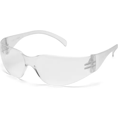Intruder" Safety Glasses Clear Lens , Clear Frame - Pkg Qty 12