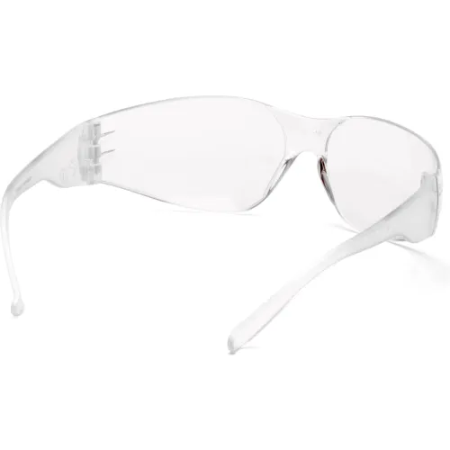 Intruder" Safety Glasses Clear Lens , Clear Frame - Pkg Qty 12 - Image 3