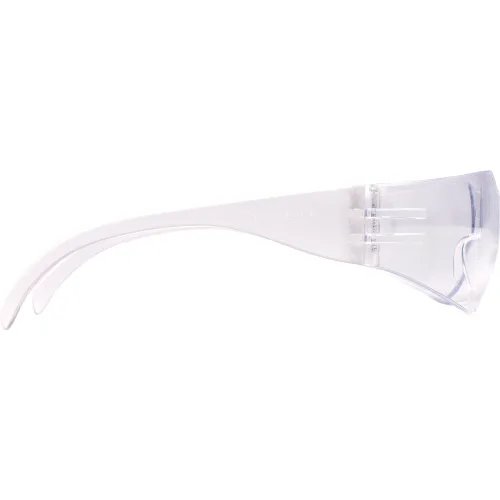 Intruder" Safety Glasses Clear Lens , Clear Frame - Pkg Qty 12 - Image 5