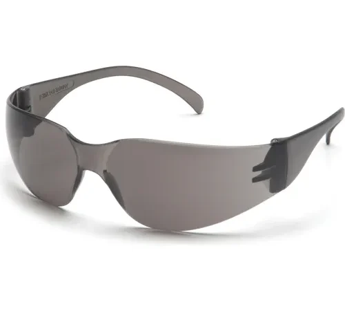 Intruder" Safety Glasses Gray Lens , Gray Frame - Pkg Qty 12