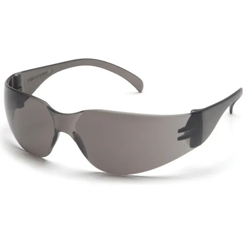 Intruder" Safety Glasses Gray Lens , Gray Frame - Pkg Qty 12