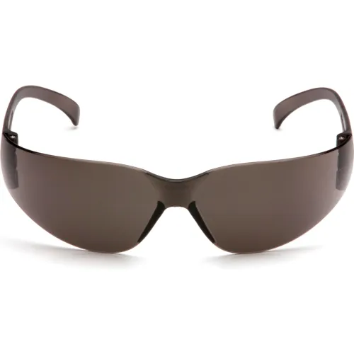 Intruder" Safety Glasses Gray Lens , Gray Frame - Pkg Qty 12 - Image 2