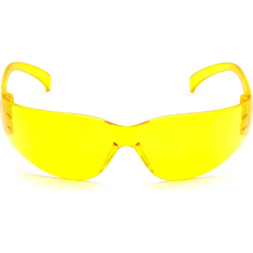Intruder" Safety Glasses Amber Lens , Amber Frame - Pkg Qty 12 - Image 2
