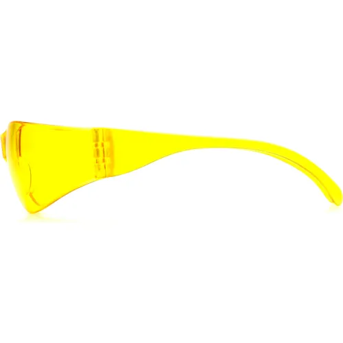 Intruder" Safety Glasses Amber Lens , Amber Frame - Pkg Qty 12 - Image 4