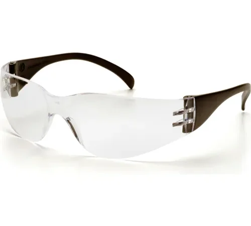 Intruder" Safety Glasses Clear Lens , Black Temples - Pkg Qty 12