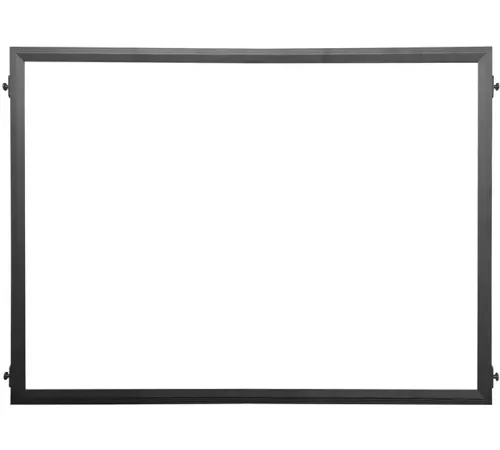 Queue Solutions" Post Panel, Black Frame, White Sintra Insert, 48"W x 34"H