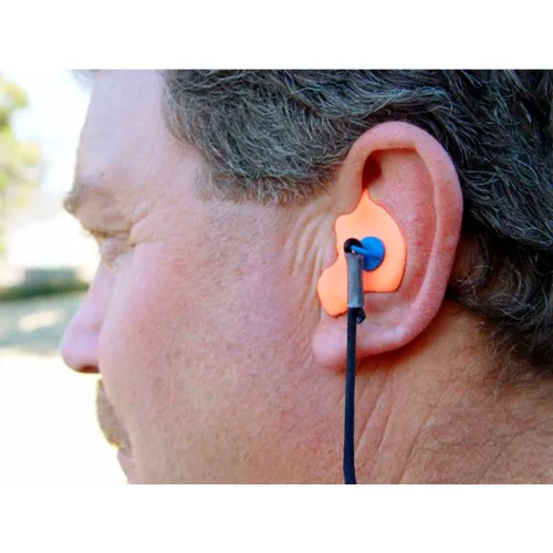 Radians®CEP001-O Custom Molded Earplugs, NRR 26dB, Orange, 1 Pair