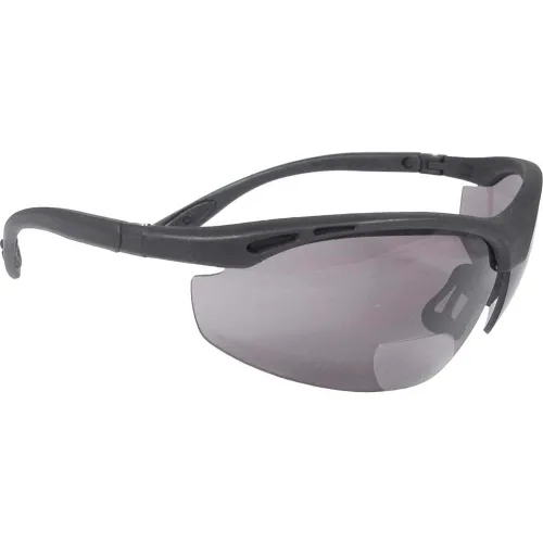 Radians® CH1-225 Cheaters" Bi-Focal Safety Glasses, Smoke 2.5 Lens, Black Frame - Pkg Qty 12