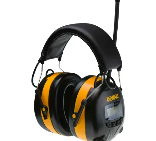 DeWALT® DPG15DW Earmuff With Digital AM/FM, NRR 25dB, Black/Yellow