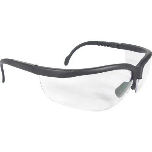 Radians® JR0110ID Journey" Half Frame Safety Glasses, Clear Lens, Black Frame - Pkg Qty 12