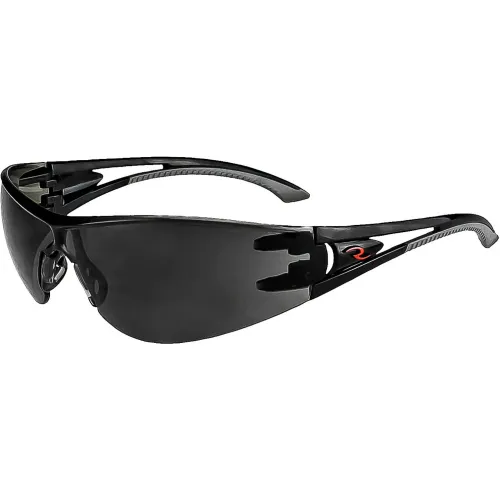 Radians® OP1020ID Optima" Half Frame Safety Glasses, Smoke Lens, Smoke Frame - Pkg Qty 12