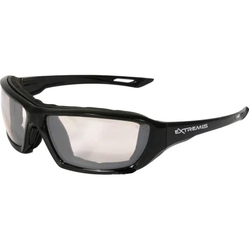 Radians® XT1-91 Extremis" Foam Lined Frame Safety Glasses, I/O Anti-Fog Lens, Black Frame