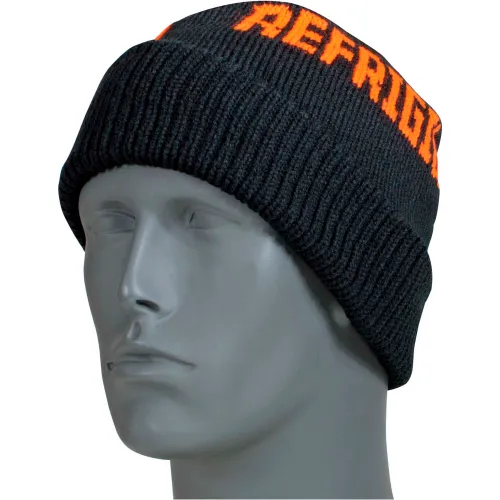 Refrigiwear Watch Cap, Black with RefrigiWear Logo