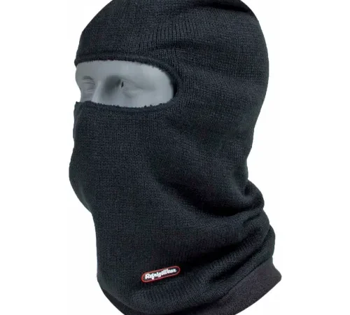 RefrigiWear Fleece Lined Open Hole Mask, Black, 0055RBLKOSA