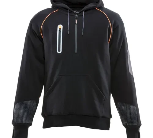 RefrigiWear® PolarForce® Men's Sweatshirt, Large, Black