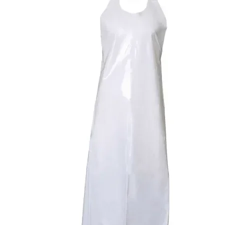 Top Dog 81015 8 mil Die Cut Apron- 45" Length, White