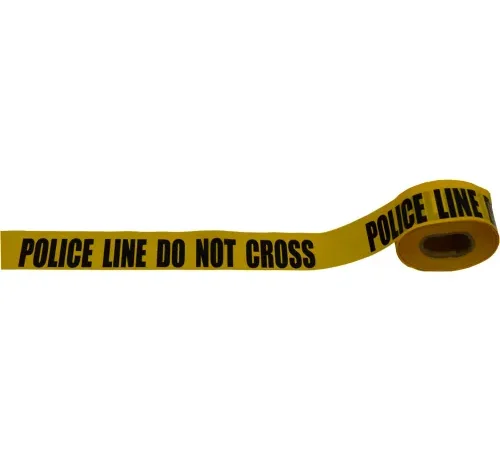 Barricade Tape, 3" x 1000', Yellow, Police Line Do Not Cross