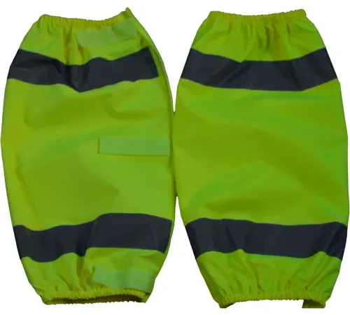Petra Roc Leg Gaiter, ANSI Class E, 300D Oxford/PU Coating, Lime, One Size, 1 Pair
