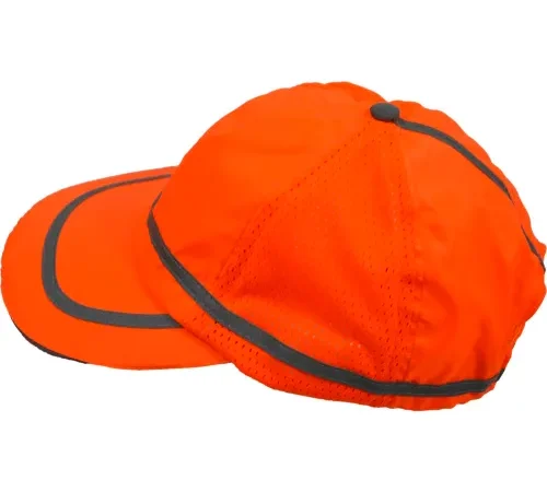 Petra Roc Hi-Visibility Baseball Cap, Polyester Mesh/Oxford, Orange, One Size