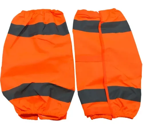 Petra Roc Waterproof Reflective Leggings Quick Closure, ANSI Class E, Hi-Viz Orange, OSFA, OOG-CE