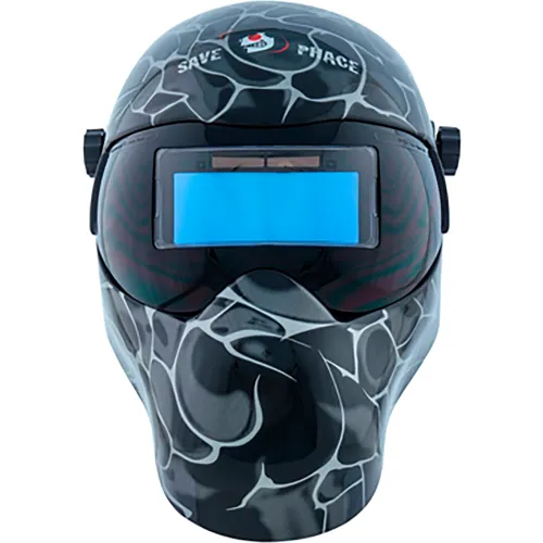 Save Phace EFP Gen X Auto-Darkening Welding Helmet, 10 Fixed Shade, Black Asp Graphic