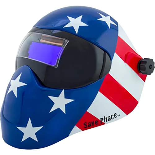 Save Phace EFP I Auto-Darkening Welding Helmet, 9-13 Variable Shade, Patriot Graphic