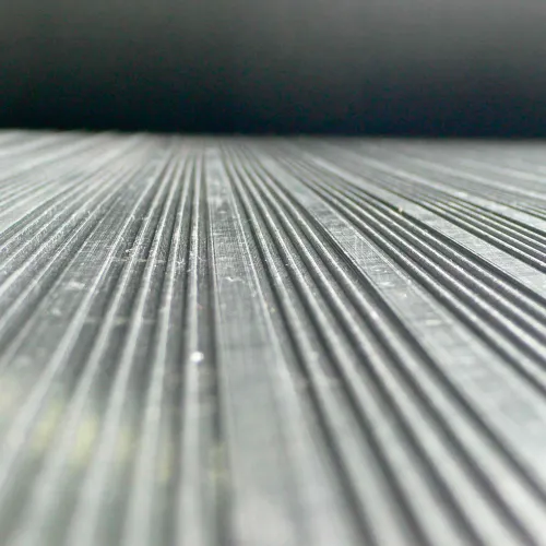 Rubber-Cal "Composite-Rib" Corrugated Rubber Floor Mats - 1/8 in x 3 ft x 20 ft -Black Rubber Roll - Image 3