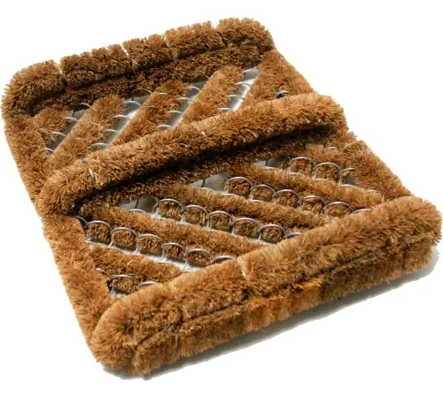 Rubber-Cal "Herringbone" Coir Boot Scraper Brush, 2.5 by 12 by 13-Inch (10-100-009)