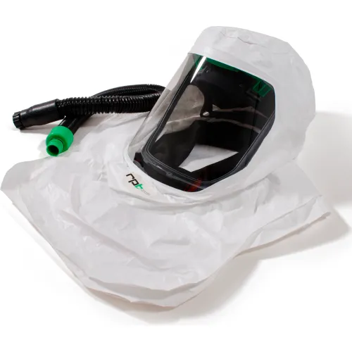 RPB Safety T-Link QC Hood, Hard Hat, Breathing Tube, Constant Flow