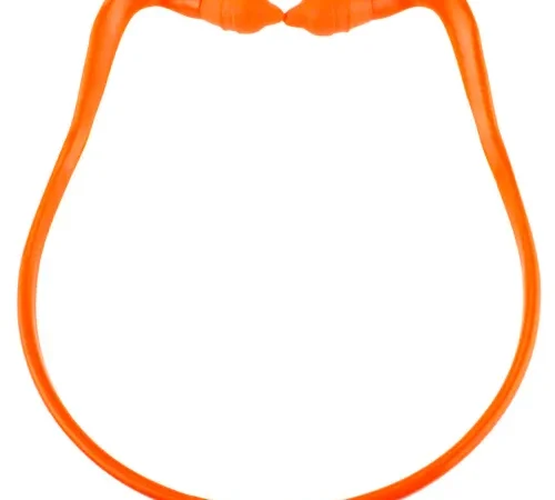 Radians RB2100 Radband 2 Banded Earplugs, 25dB, Orange Pods, Orange Band
