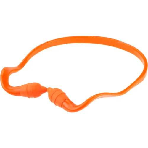 Radians RB2100 Radband 2 Banded Earplugs, 25dB, Orange Pods, Orange Band - Image 2