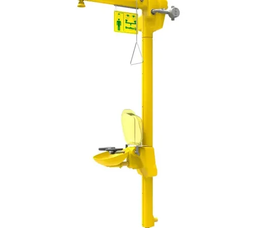 Bradley® Halo Heat Trace Shower & Eye/Face Wash, Class 1 Div 2, Bottom Supply, S19-304D2B