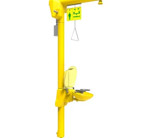 Bradley® Halo Heat Trace Shower & Eye/Face Wash, Top Supply, Indicator Lights, S19-304D2TL