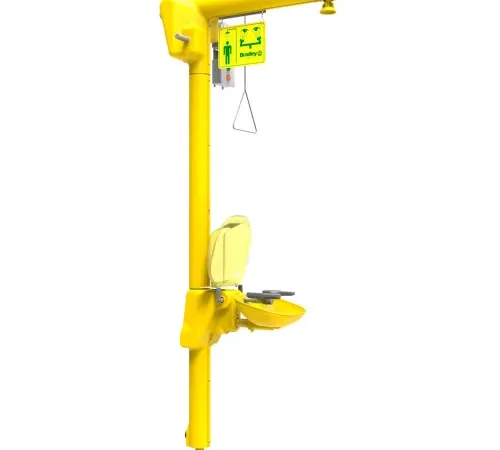 Bradley® Halo Heat Trace Shower & Eye/Face Wash, Top Supply, Indicator Lights, S19-304GATL