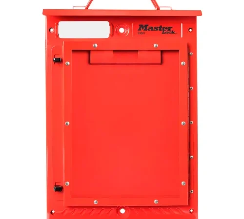 MasterLock® Permit Display Case, Wall Mounted, Red, S3501