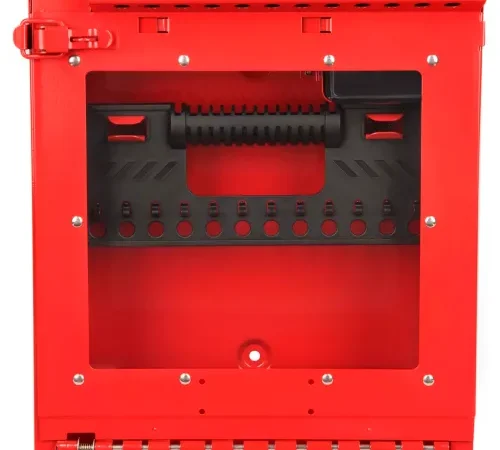 MasterLock® Wall Mount Group Lock Box With Window, Red, S3502