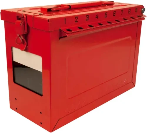 MasterLock® Large Group Lock Box With Key Window, Red, S602
