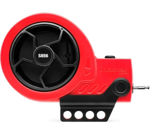 MasterLock® 9'L Retractable Cable Lockout Device, Steel Cable, Red/Black, S856