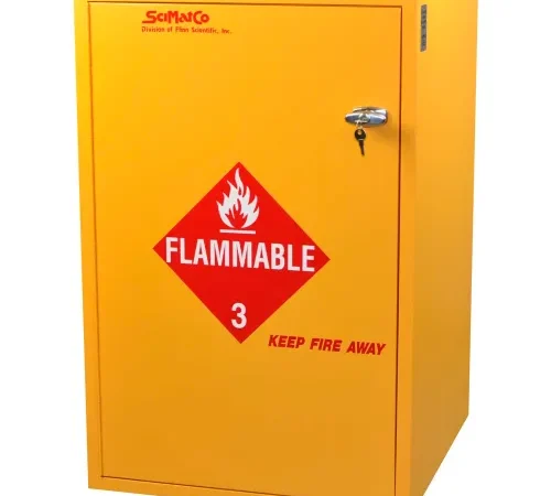 30 Gallon, Floor Flammable Cabinet, Self-Closing,Plywood,  23-7/8"W x 23-7/8"D x 36-5/8"H